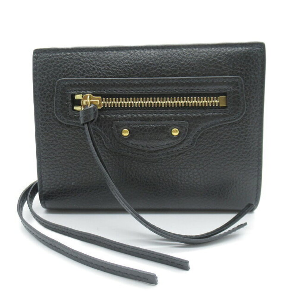 Balenciaga leather black fold bi wallet - Picture 2 of 10